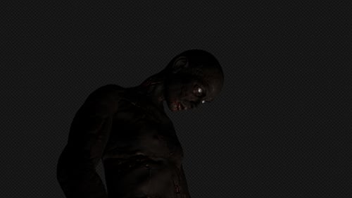 Creepy Zombie Horror Creature Looping Animation