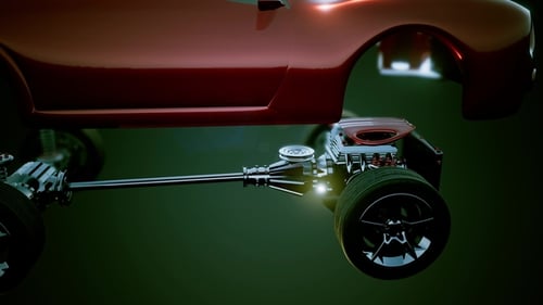 Fahrgestell mit Motor