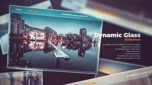 Dynamic Glass Photo Slideshow for Modern Presentations