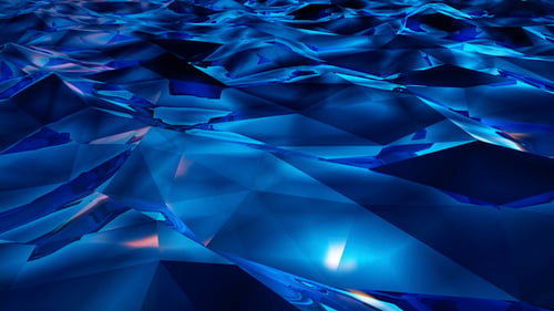 Blue Low Poly Sea