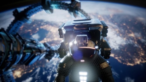 Astronaut and International Space Station