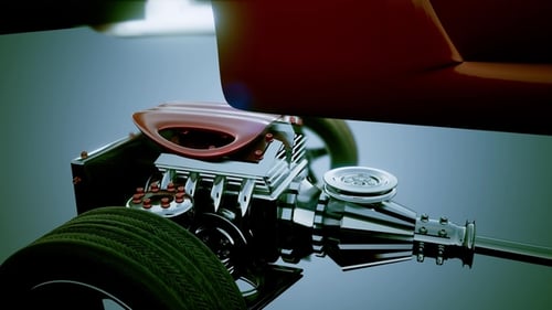 Fahrgestell mit Motor