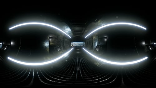 International Space Station Orbiting Earth in Virtual Reality