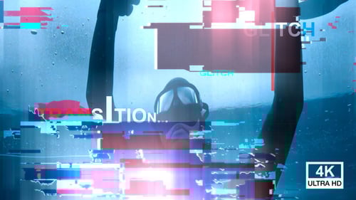 Dynamic Glitch Digital Transition Effects