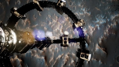Vaisseau spatial Surveyor au-dessus de Mars