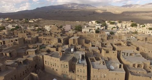 Mystical Landscape of Traditional Middle East Village.