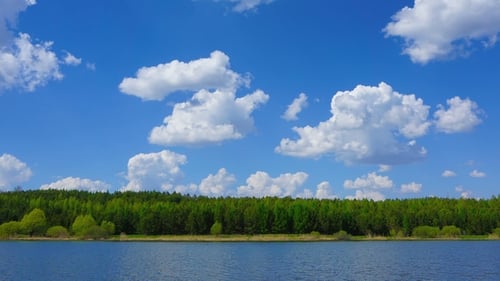 Clouds Over Lake Zoom in