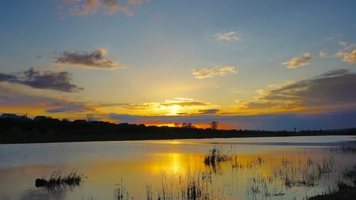 Sunset Over Lake