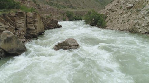 Mountain River with Rapids