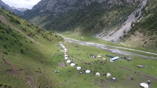 Attractions in Kyrgyzstan Aerial view