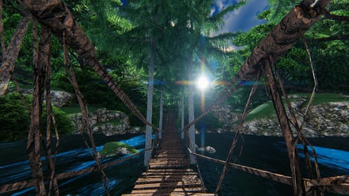 The Bridge To Island Sunset
