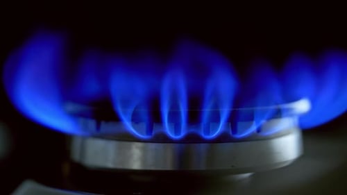 Burning Blue Gas Stove