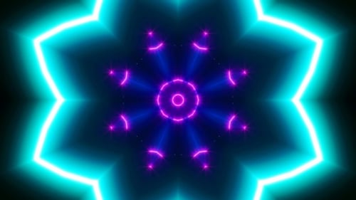 VJ Neon Light Background 4K Loop 06