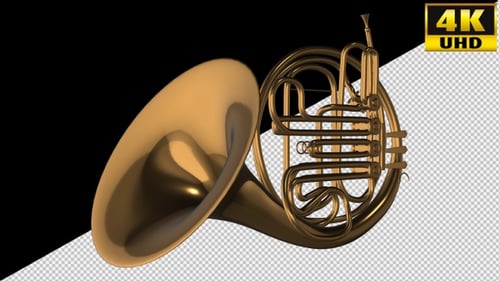 La trompa francesa Waldhorn en Alpha Channel Loops V1