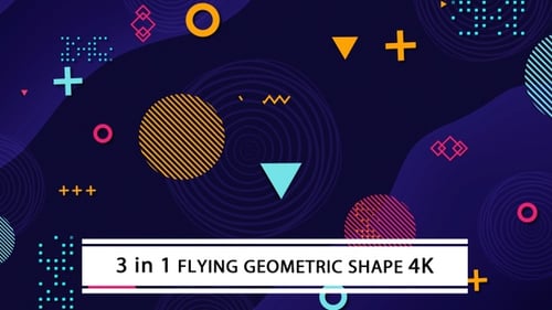 Abstract Geometric Shapes Dynamic Animated Background