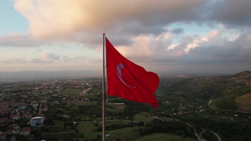 Bandera turca aérea
