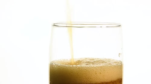 Refreshing Soda Being Poured Into Glass