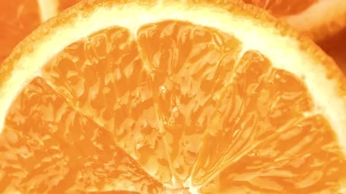 Heap Fresh Seasonal Sweet Orange Circle Slice Antioxidant Vitamin Tropical Fruit Macro Tracking Shot