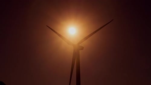 Windturbinen für die Erzeugung erneuerbarer elektrischer Energie