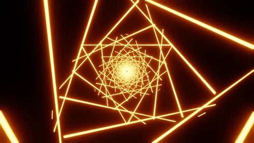 Túnel de lâmpadas douradas de ficção científica do Ramadã