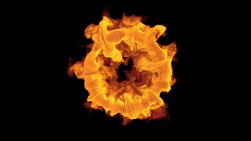 Dynamic Fire Ring Reveal Transition Effect