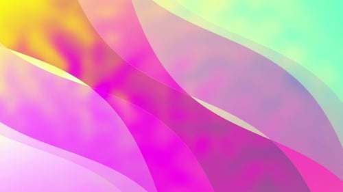 Vibrant Fluid Gradient Waves Abstract Loop Background
