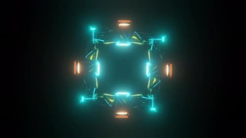 Abstract Colorful Psychedelic Hypnotic Looping Background