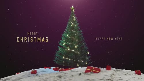 Merry Christmas and Happy New Year Elegant Title Reveal