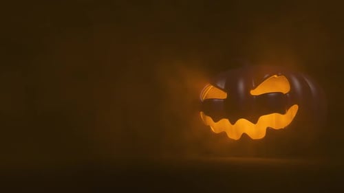 Тыква на Хэллоуин крупным планом