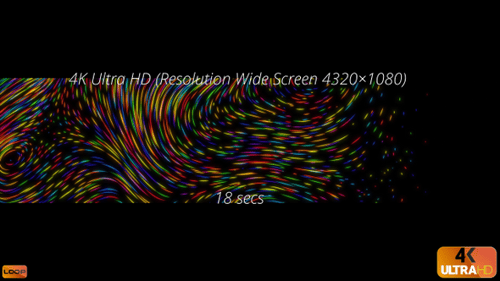 Colorful Neon Swirling Lines Background Loop