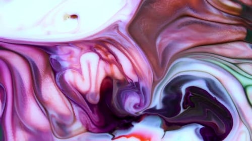 Swirling Iridescent Color Abstract Background