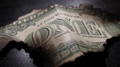 Verbrannte Dollar