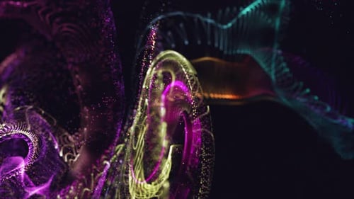 Colorful Particles Collision
