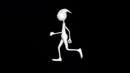 Personnage 3D : Man Run Loop sur Alpha Channel