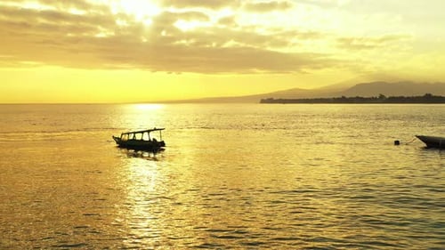 Natural overhead abstract view of a white sandy paradise beach and aqua blue water background