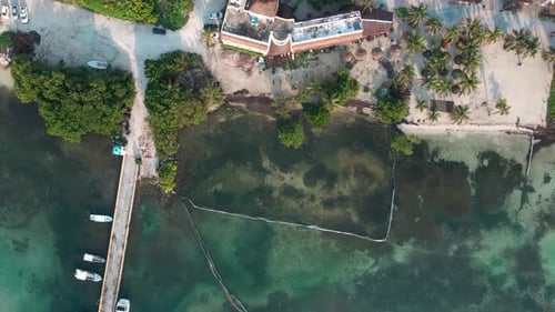 Mahahual beach in Quintana roo Mexico