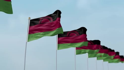 Flaggenreihe Malawi
