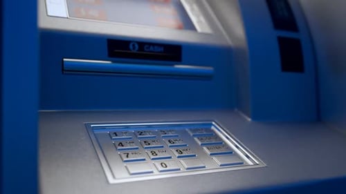 The ATM is used by bank customers to withdraw money and check account ballance.