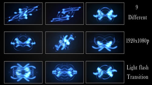 Abstract Blue Light Energy Transitions