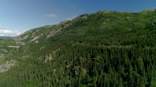 Aerial View RV Aerial Flythrough of Alaska