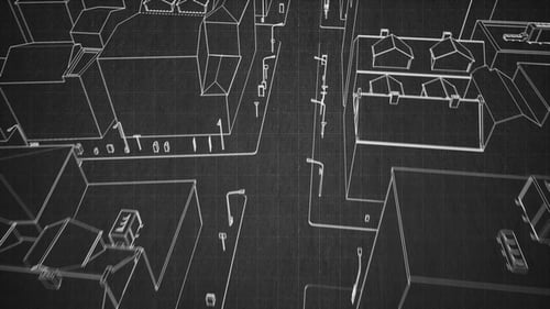 Sketch Town abstrakt