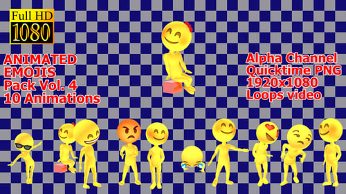 Animated 3D Emoji Characters Pack with Diverse Expressions