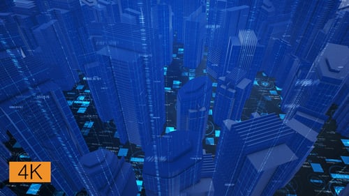 Stadtblöcke für digitale Daten