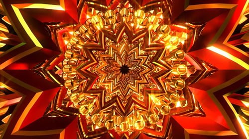 Adorno rojo dorado