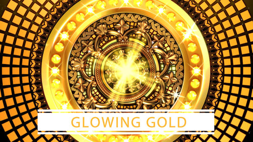 Golden Ornate Kaleidoscope Abstract Background Animation