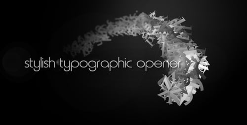 stylish typography intro
