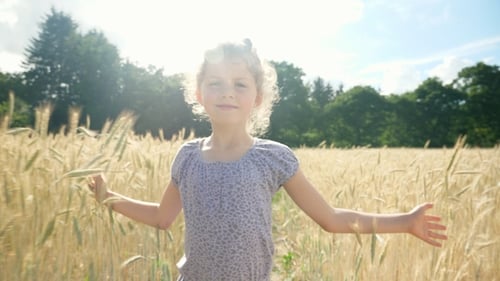 Girl in Summer Field