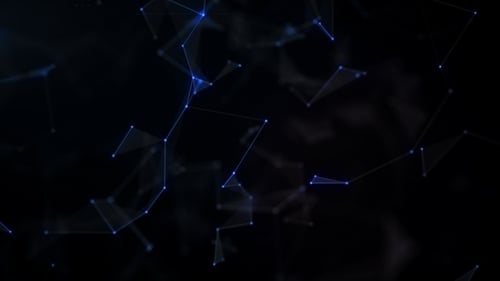 Abstract Futuristic Technology Network Connection Loop Background