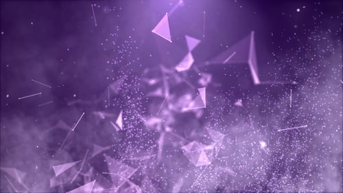 Abstract Glowing Particle Plexus Technology Background