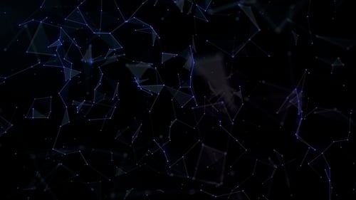 Futuristic Abstract Digital Plexus Network Loop Background